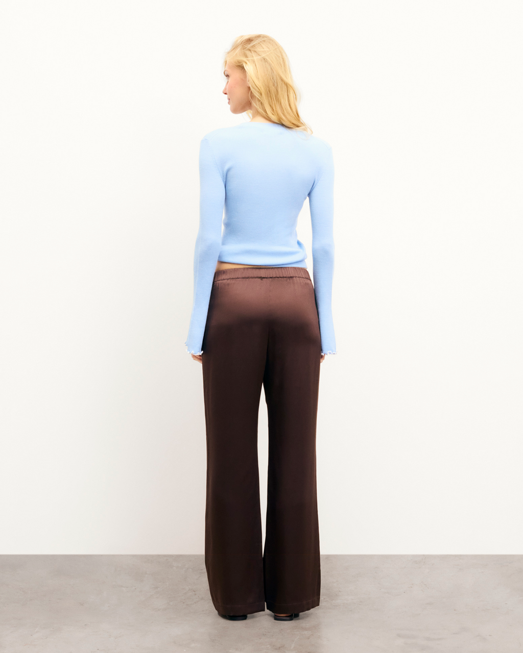 Pantalón Ancho Adama - Chocolate - Mujer