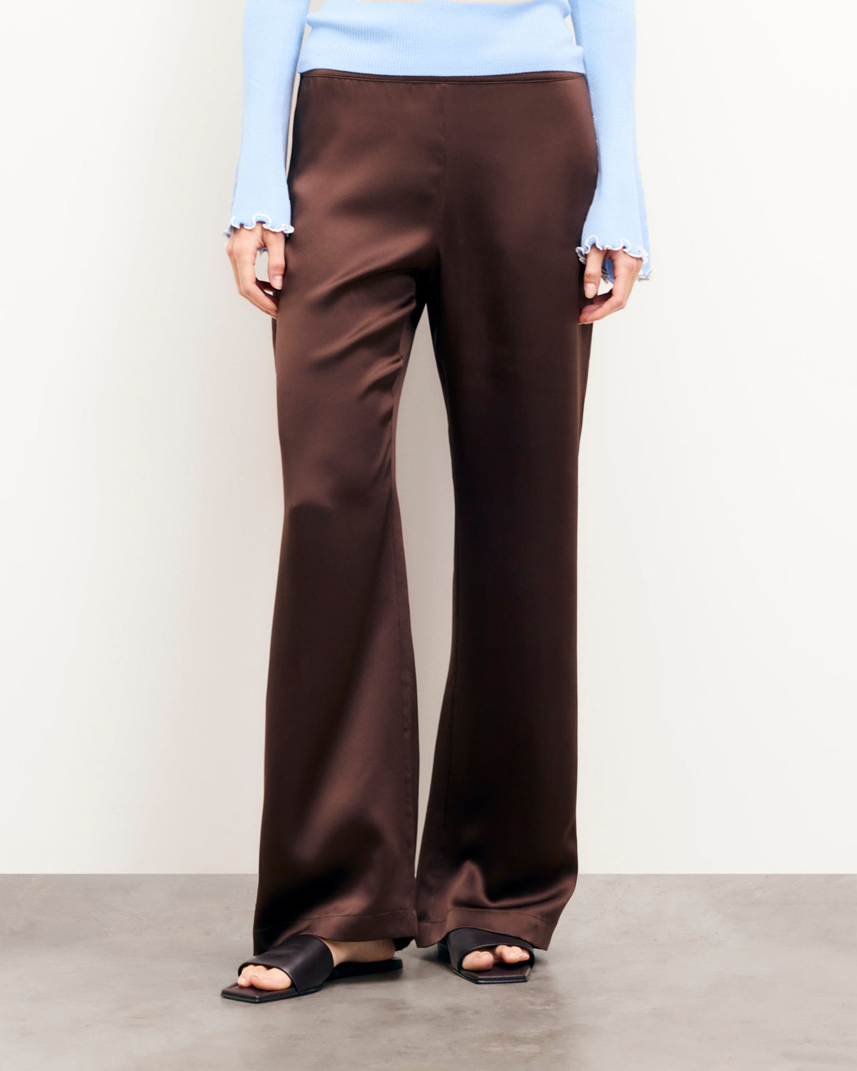 Pantalón Ancho Adama - Chocolate - Mujer