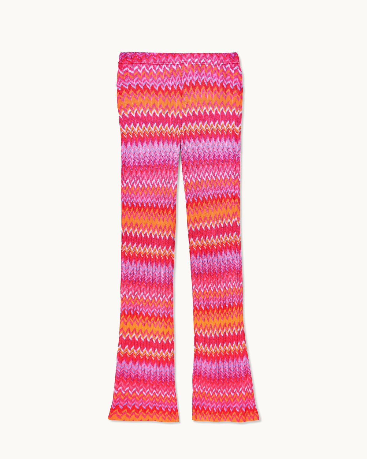 Pantalón flare - Multi rosa/naranja - Mujer
