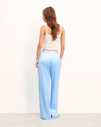 Pantaloni Dritti - Baby Blue - Donna