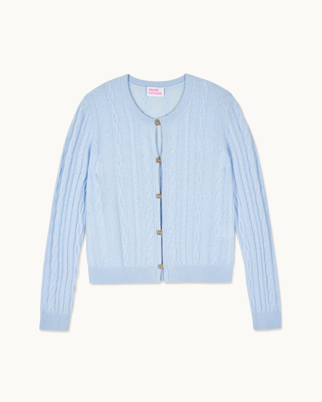 Pull Cardigan Bijoux - Baby Blue - Femme
