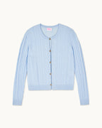 Pull Cardigan Bijoux - Baby Blue - Femme
