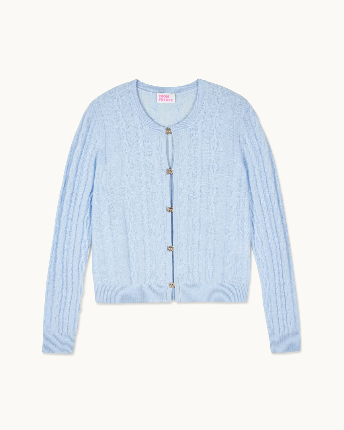 Pull Cardigan Bijoux - Baby Blue - Femme