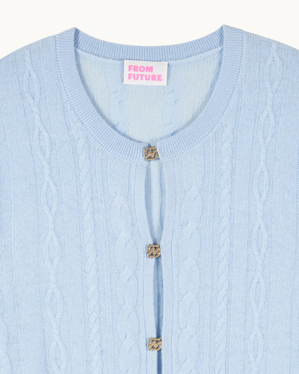 Pull Cardigan Bijoux - Baby Blue - Femme