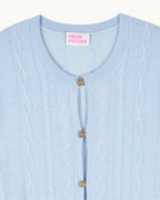 Pull Cardigan Bijoux - Baby Blue - Femme