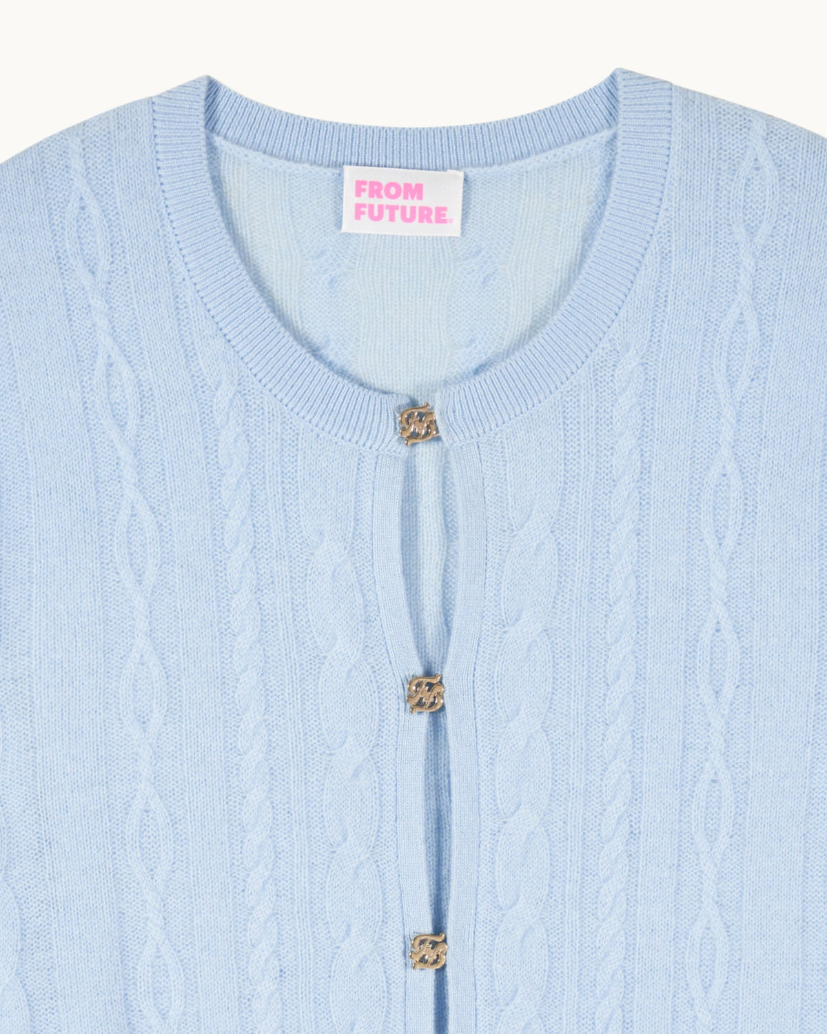 Pull Cardigan Bijoux - Baby Blue - Femme