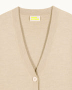 Pull Cardigan - Beige Chine - Femme