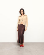 Cardigan Maglione - Beige Melange - Donna