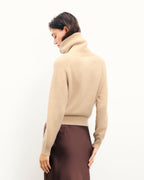 Cardigan Maglione - Beige Melange - Donna