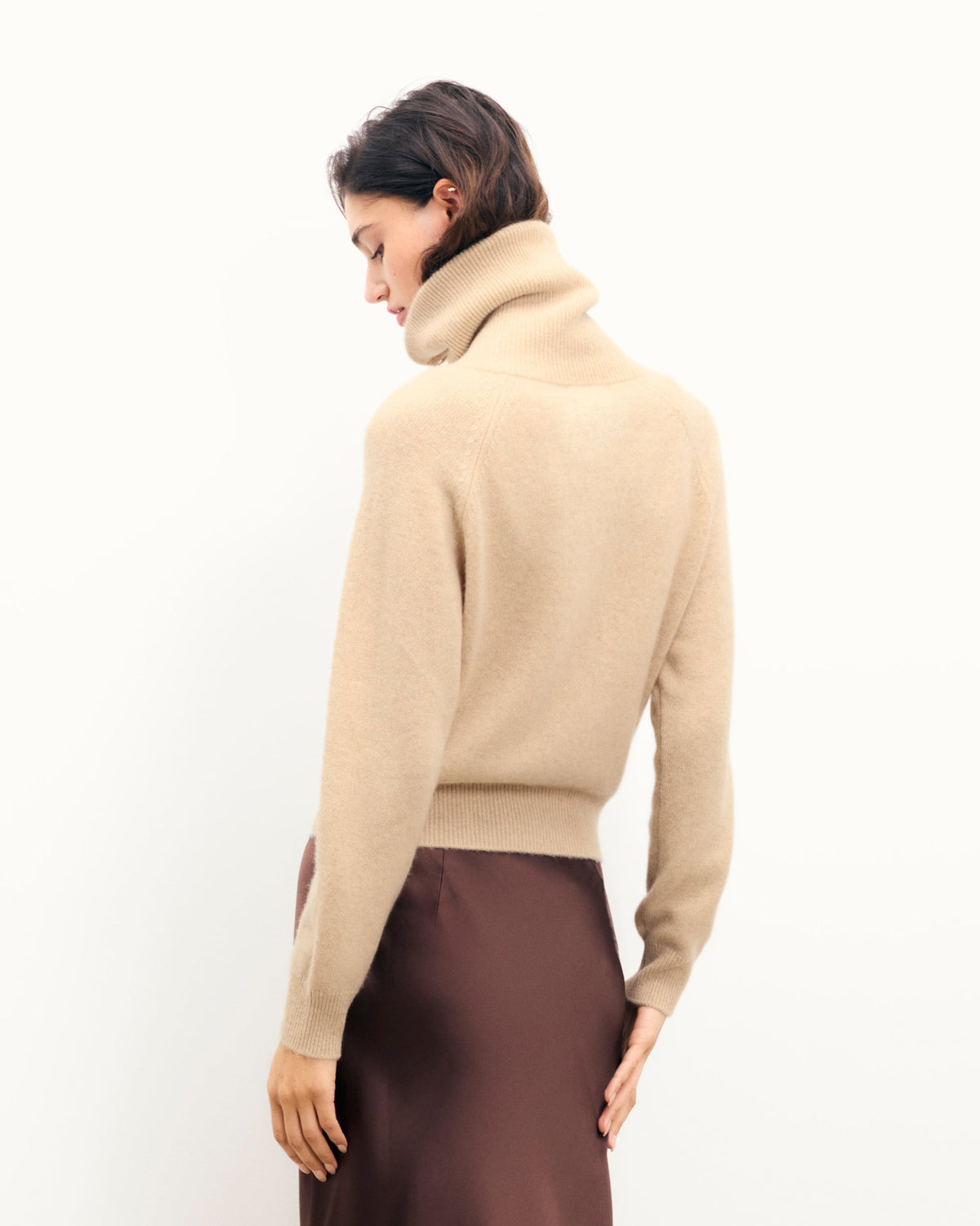 Cardigan Maglione - Beige Melange - Donna
