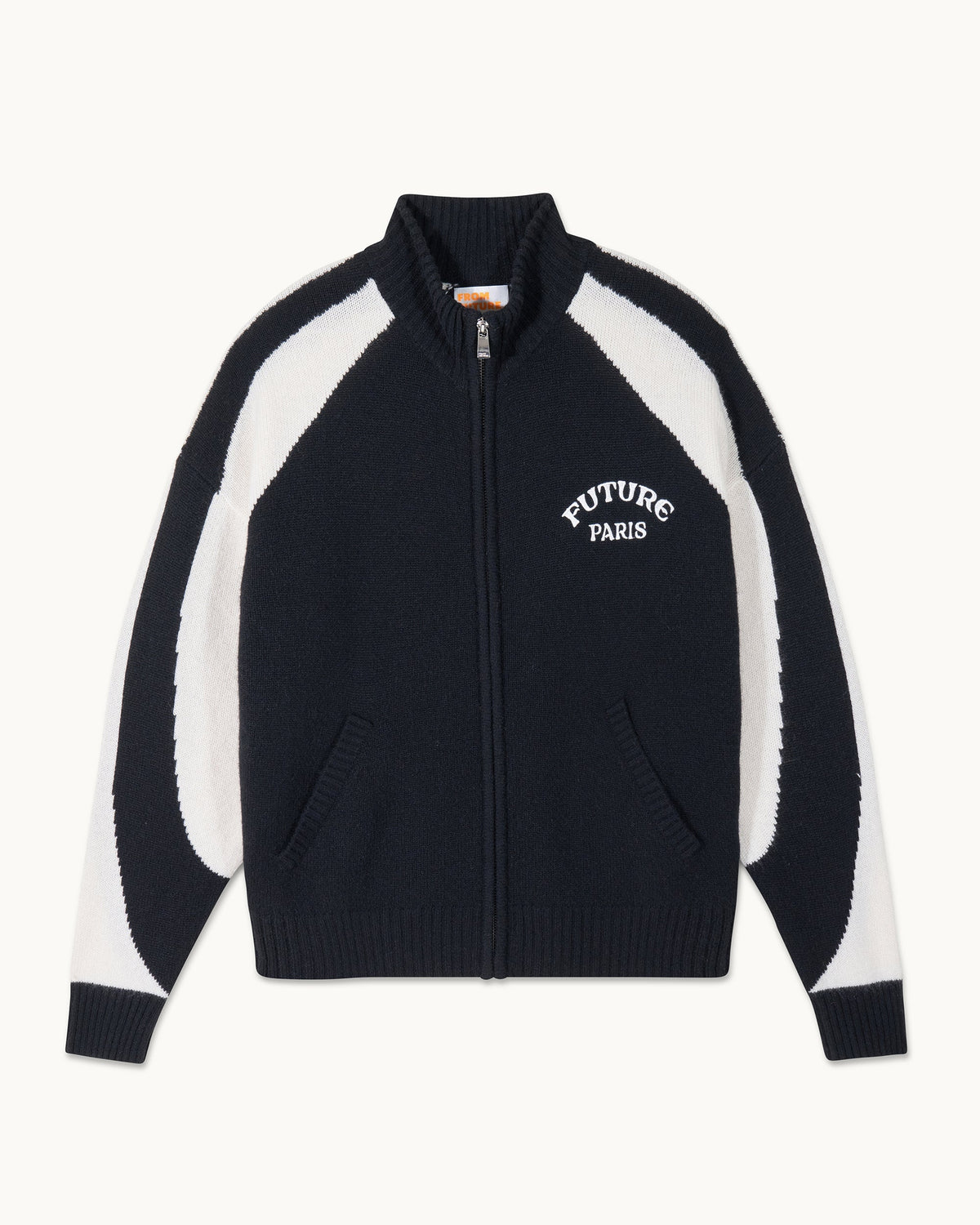 Pull Gilet Bicolore Future Paris - Noir - Femme