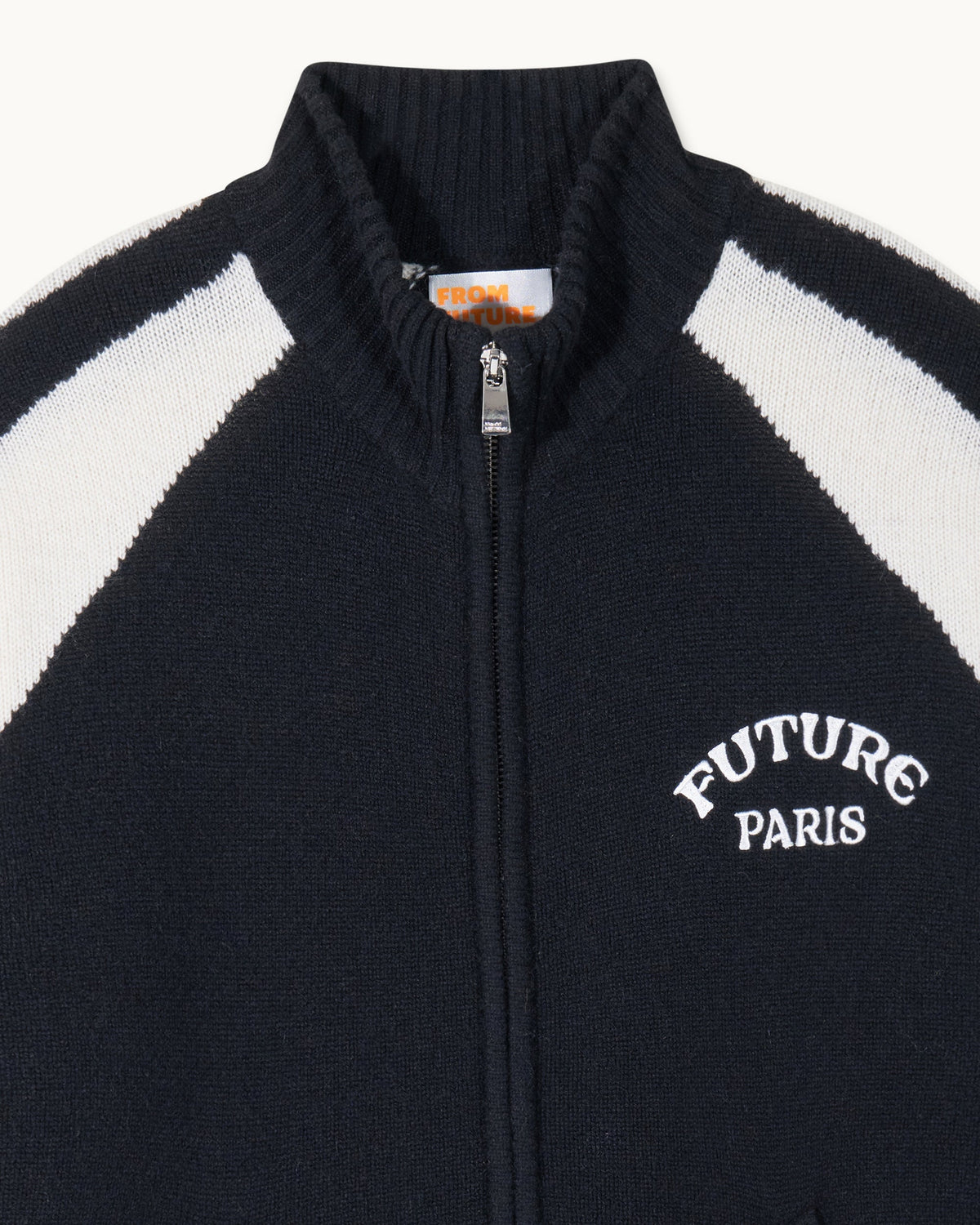 Pull Gilet Bicolore Future Paris - Noir - Femme