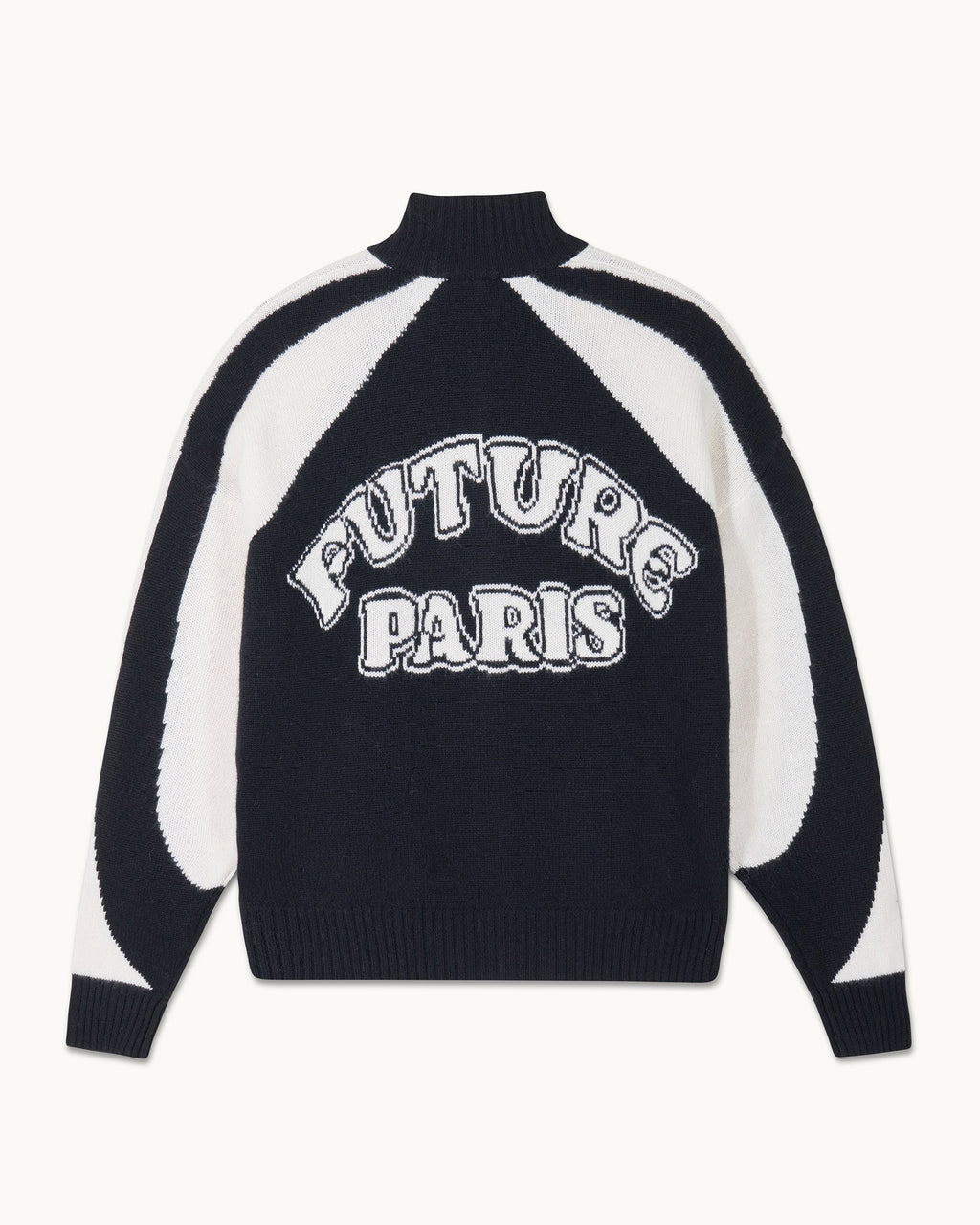 Pull Gilet Bicolore Future Paris - Noir - Femme