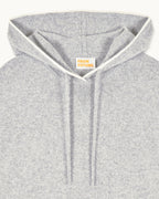 Hoodie Jumper with Sleeve Stripes - 1500 Dark Marl Grey - Women