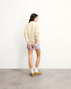 Maglione Girocollo Cuore Ricamo Future - Ecru - Donna