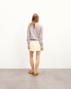 Jersey de cuello redondo - Gris jaspeado claro - Mujer