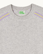 Jersey de cuello redondo - Gris jaspeado claro - Mujer