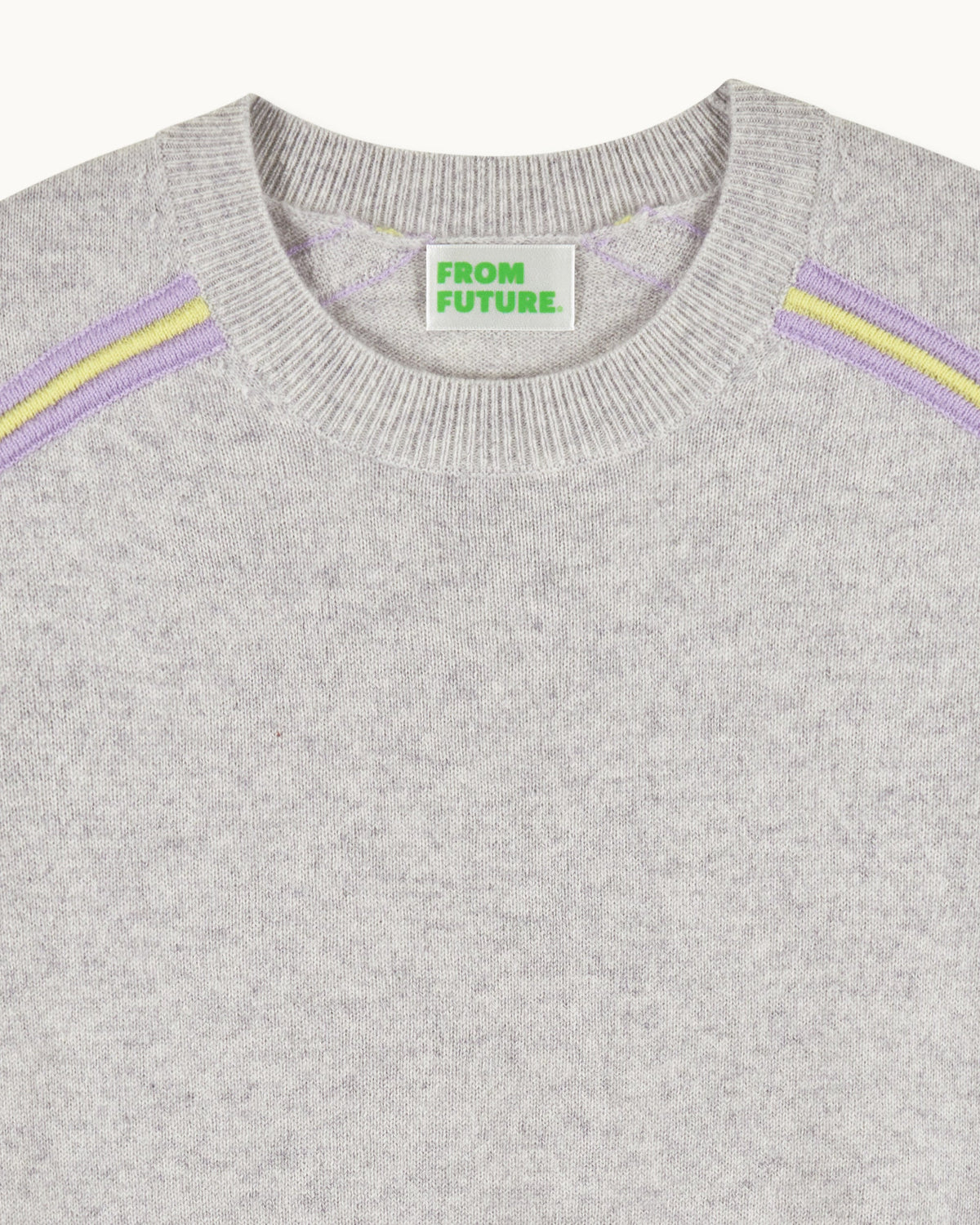 Jersey de cuello redondo - Gris jaspeado claro - Mujer