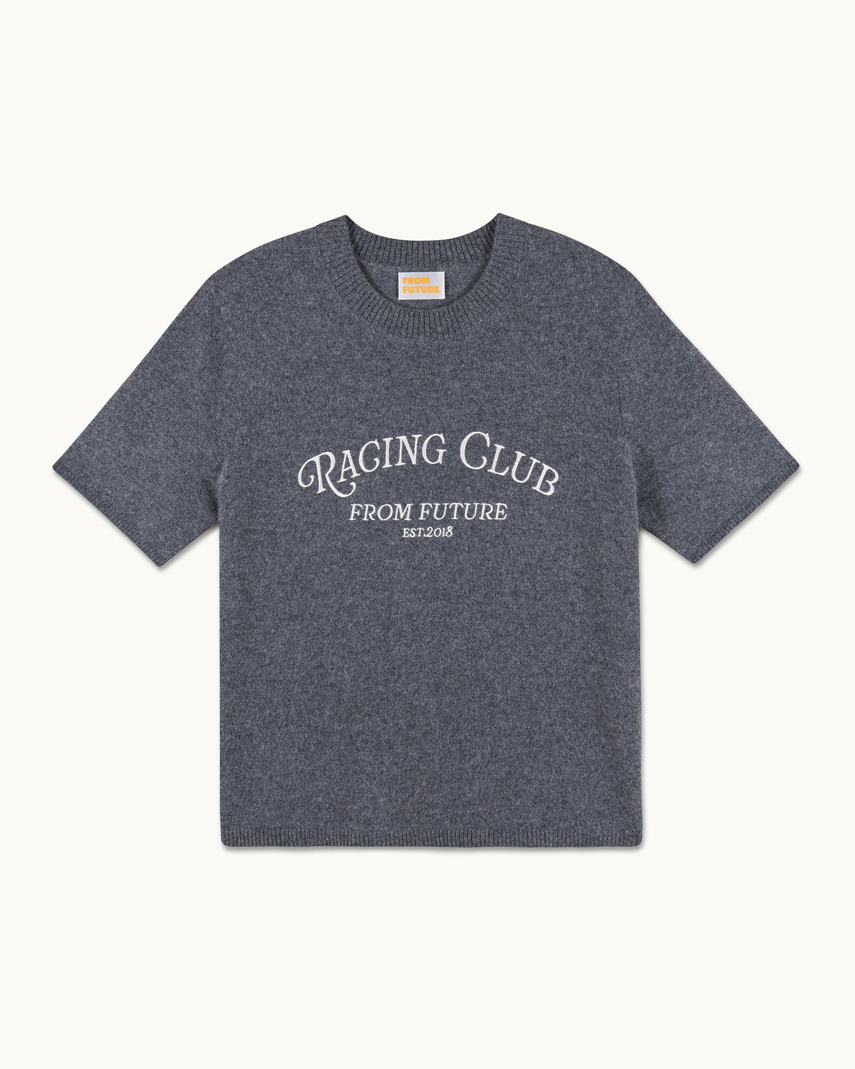 Pull Col Rond Racing Club - Anthracite F - Femme