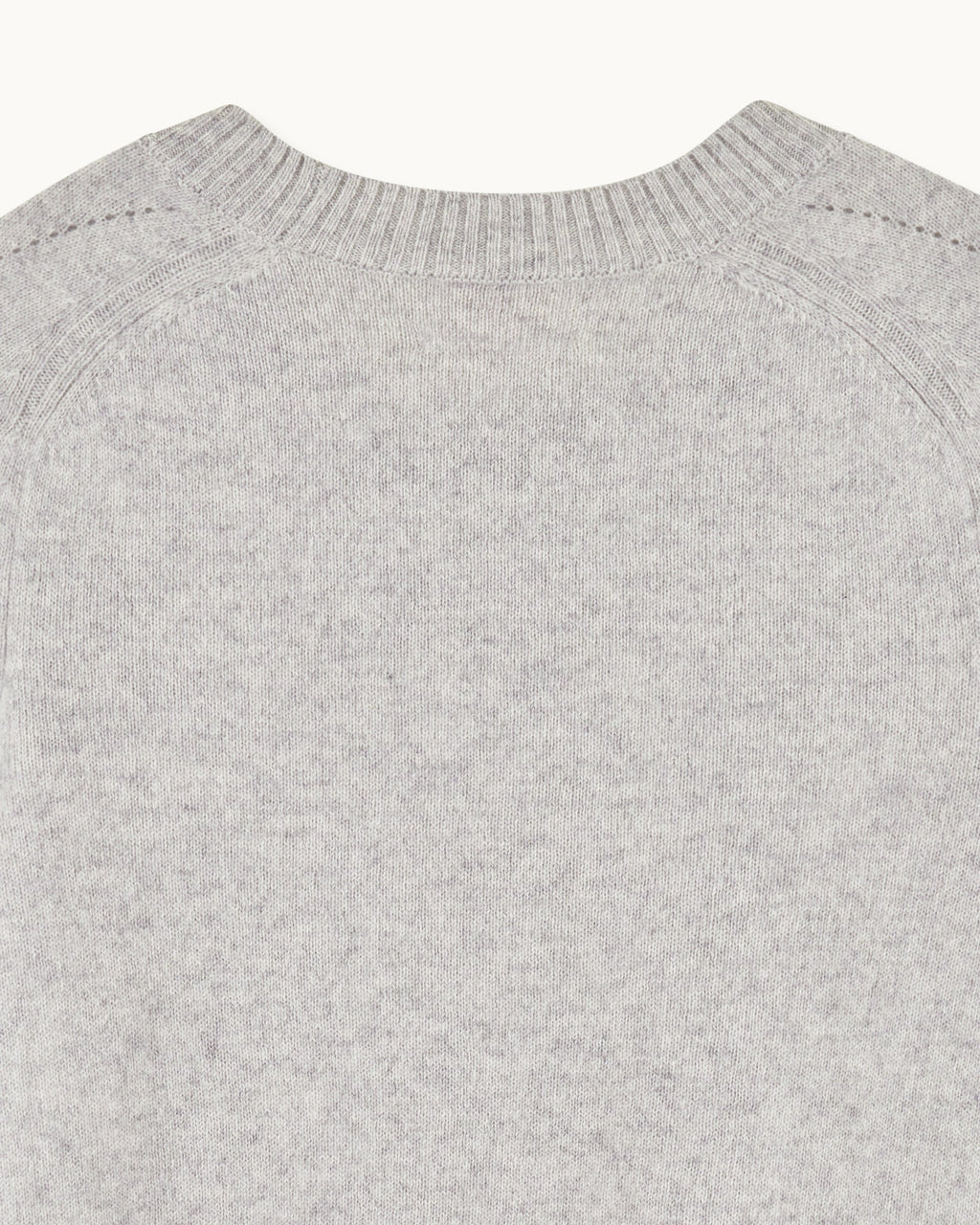 Jersey Cuello Redondo Corazones - Gris Jaspeado Claro - Mujer
