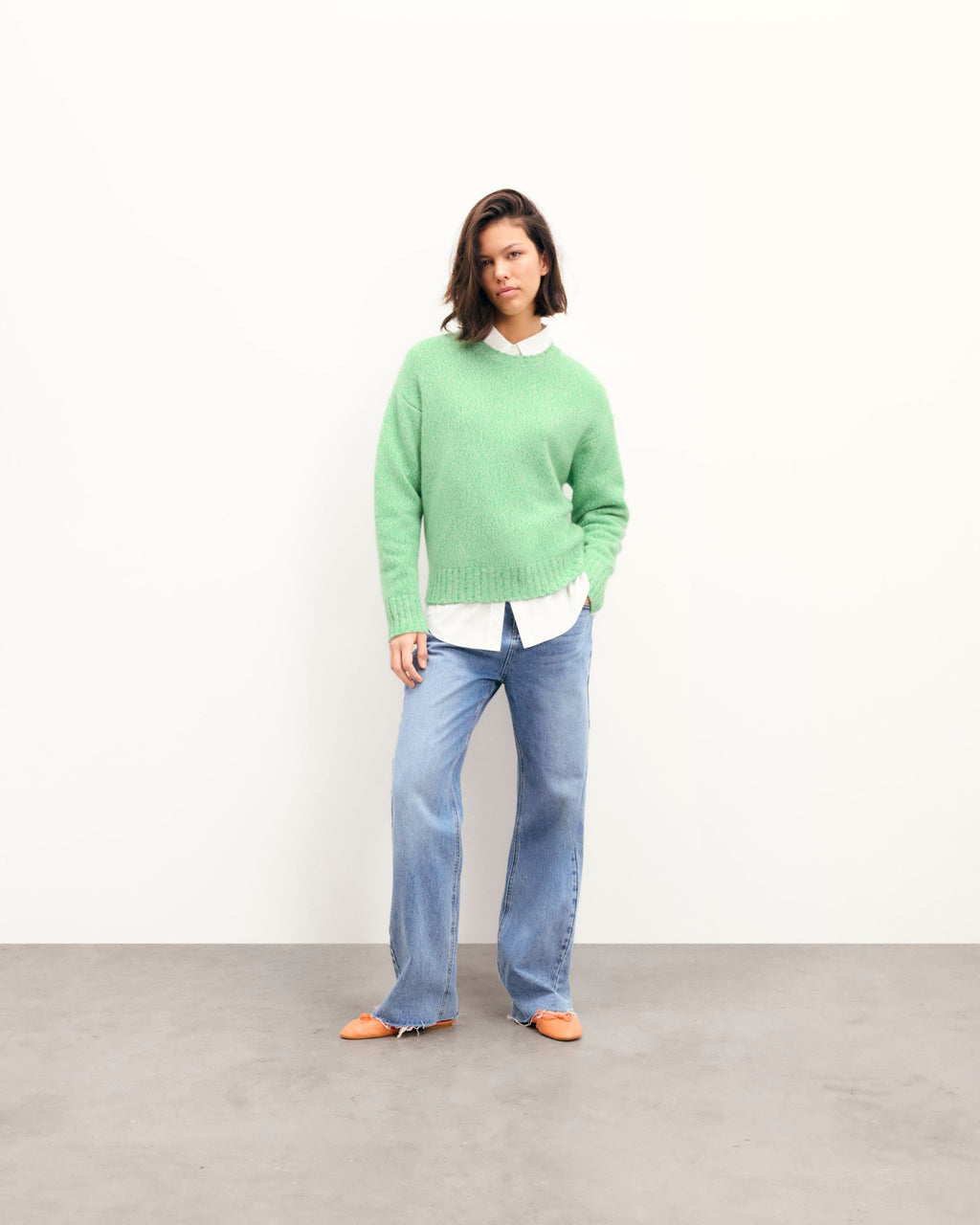 Maglione Girocollo Oversize - Spicy Green Mln - Donna