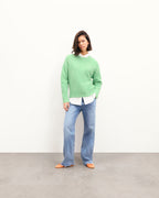 Maglione Girocollo Oversize - Spicy Green Mln - Donna