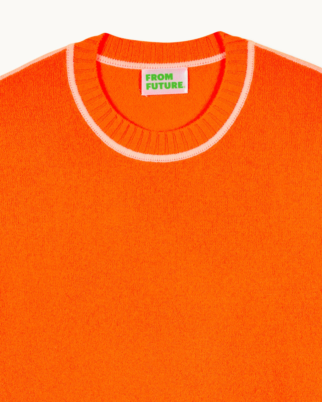 Maglione Girocollo Profili a Contrasto - Fantasy Orange - Donna