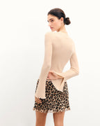 Crew-Neck Jumper - Light Beige - Women