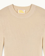Crew-Neck Jumper - Light Beige - Women