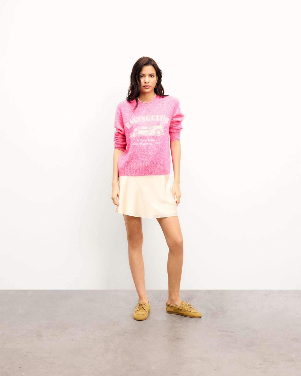 Jersey de Cuello Redondo - Elctrc Pink Mln - Mujer