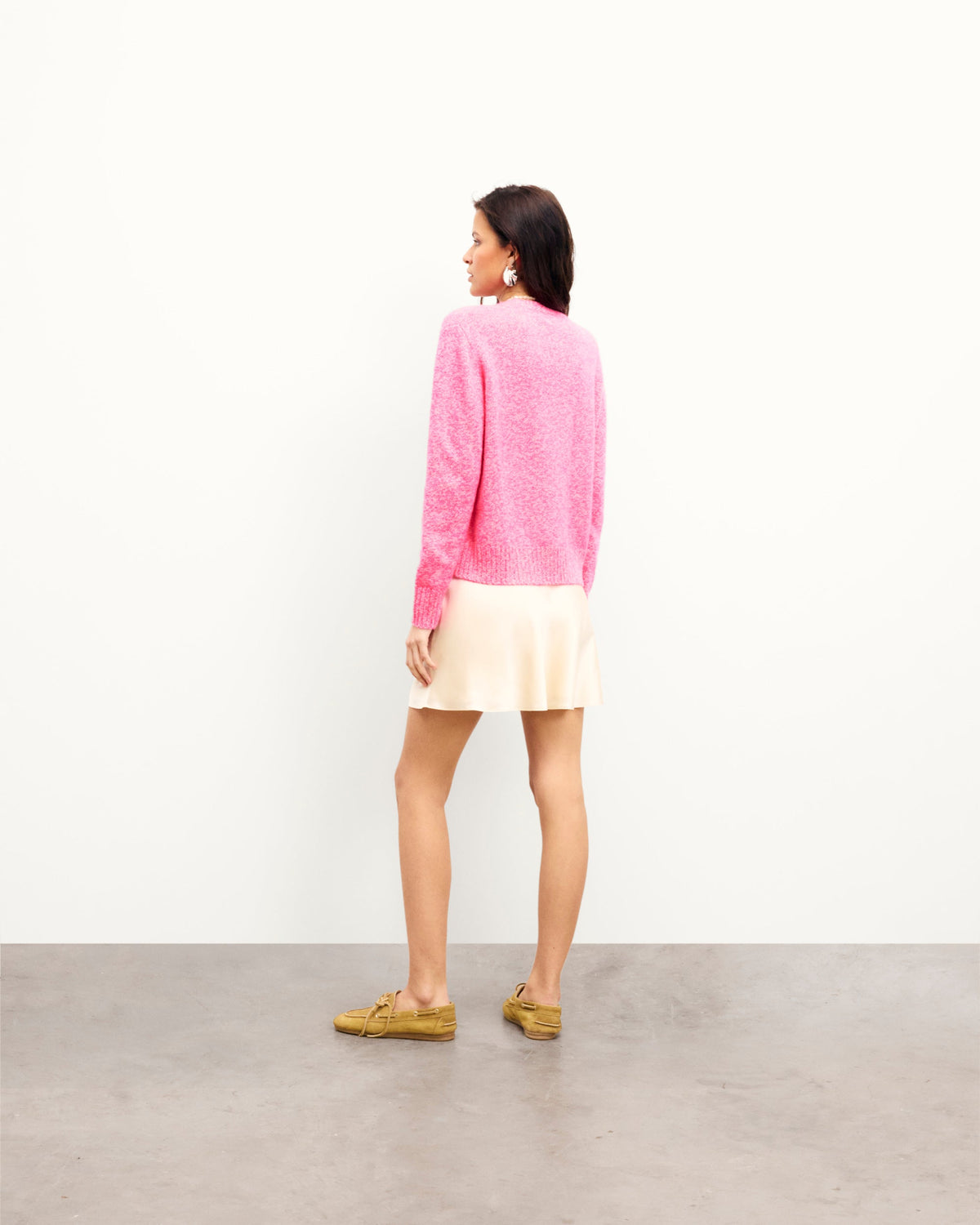 Jersey de Cuello Redondo - Elctrc Pink Mln - Mujer