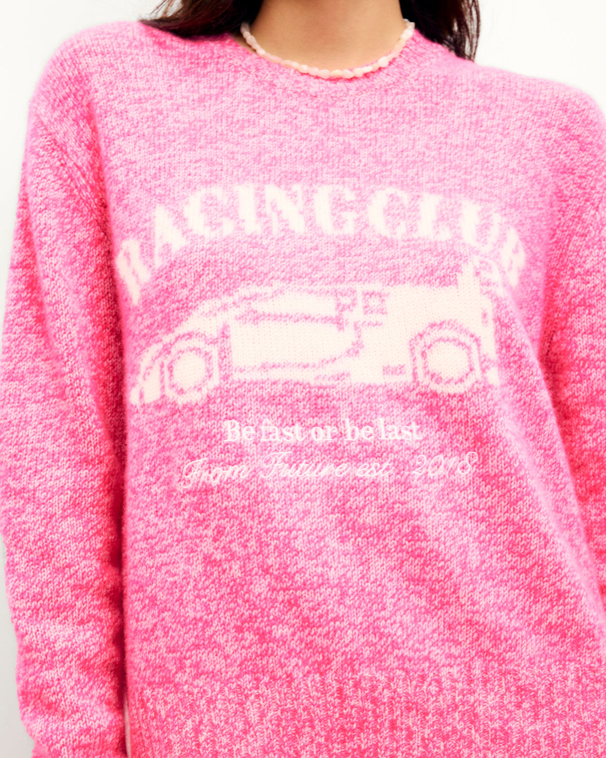 Jersey de Cuello Redondo - Elctrc Pink Mln - Mujer