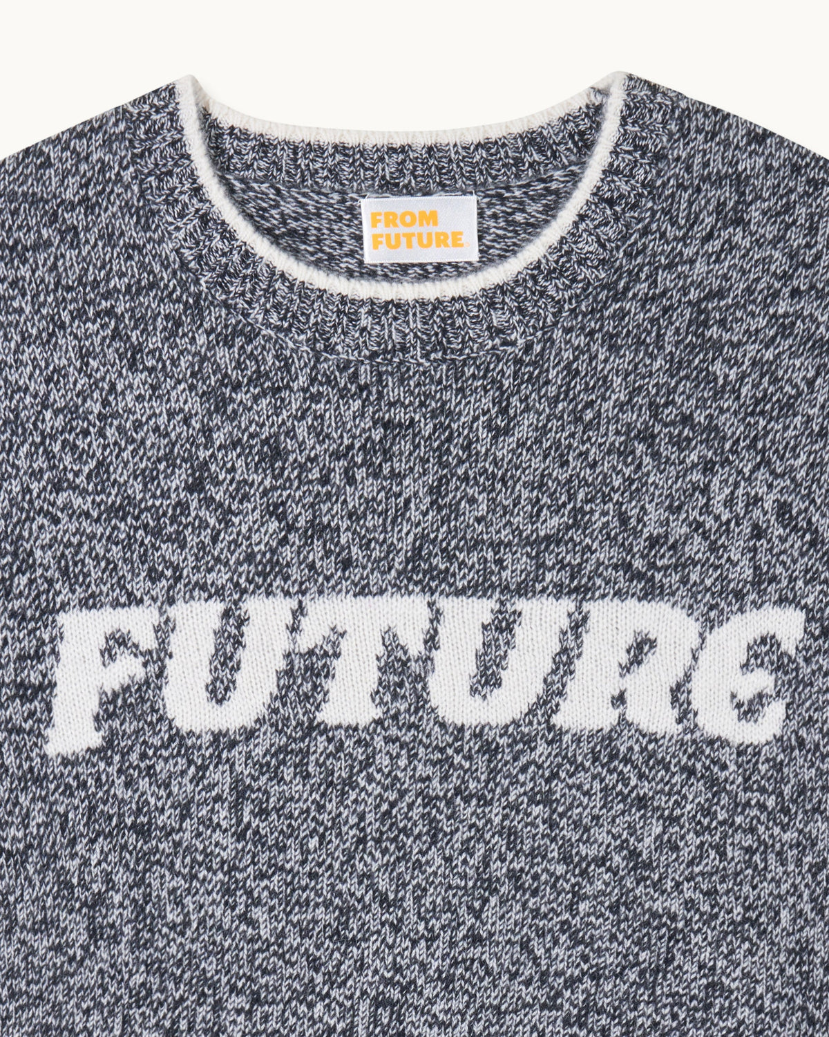 Jersey de cuello redondo Future - Black Mouline - Mujer