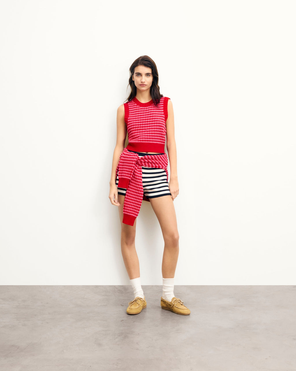 Jersey sin Mangas Bicolor - Passion Red - Mujer
