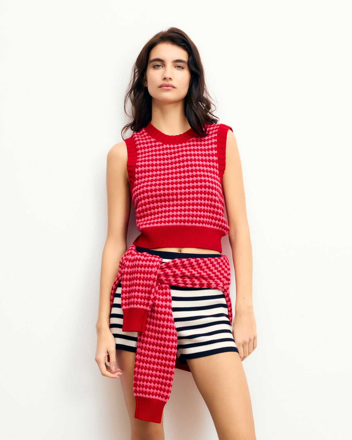 Jersey sin Mangas Bicolor - Passion Red - Mujer