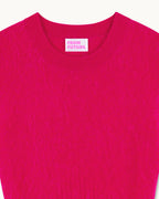 Abito Corto Cashmere Spazzolato - Tropical Raspbe - Donna