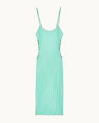 Vestido Largo de Tirantes con Joyas F.U.T.U.R.E - Verde Agua - Mujer
