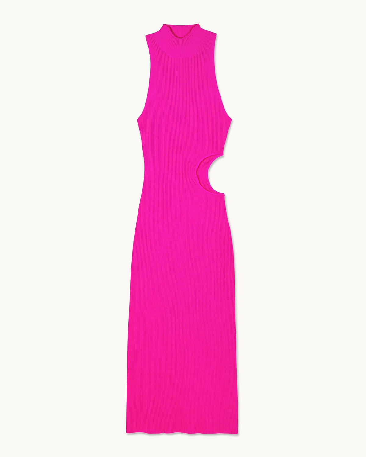 Robe Longue Bretelles Ouverture - Tropical Raspberry - Femme