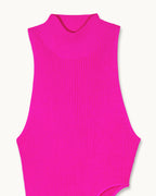Robe Longue Bretelles Ouverture - Tropical Raspberry - Femme