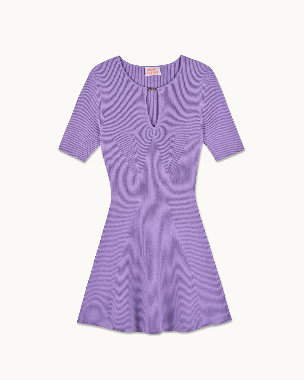 Abito Corto Maniche Corte Gioielli Future - Spicy Lilac - Donna