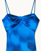 Abito Lungo Spalline Mazal - Fuzzy Blue - Donna