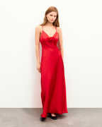 Vestido Largo de Tirantes Valentina - Red - Mujer