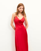 Vestido Largo de Tirantes Valentina - Red - Mujer