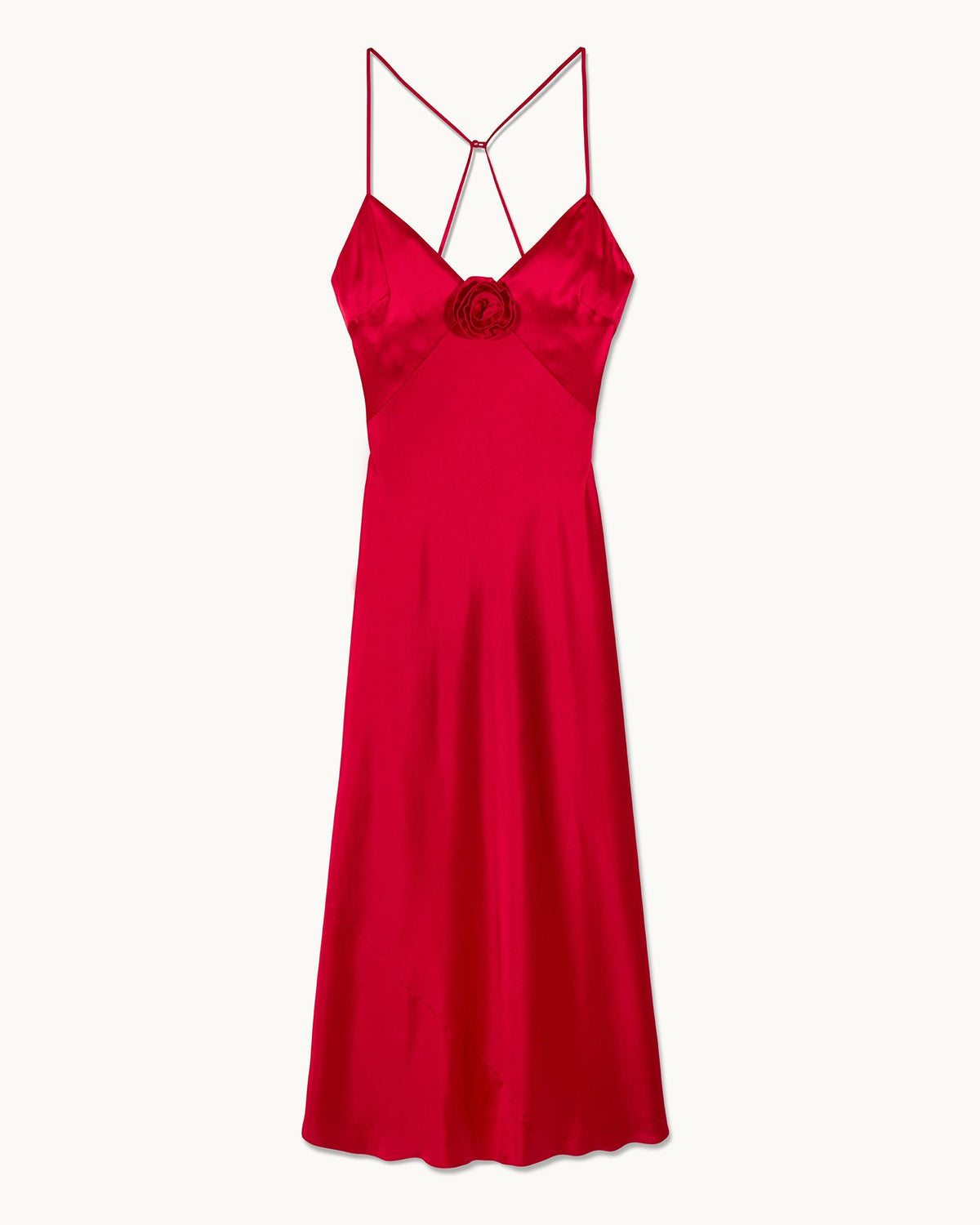 Vestido Largo de Tirantes Valentina - Red - Mujer