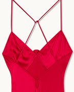 Vestido Largo de Tirantes Valentina - Red - Mujer