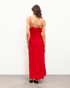Vestido largo de tirantes Taylor - Feiry Red - Mujer