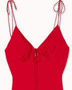 Vestido largo de tirantes Taylor - Feiry Red - Mujer