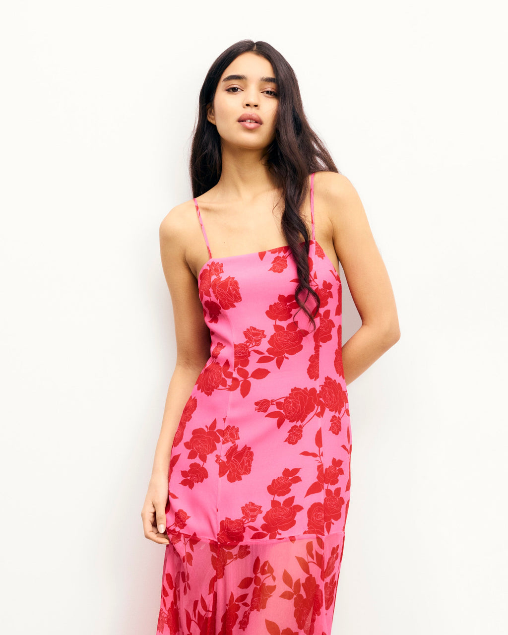 Long Strappy Angelina Dress - Summer Flowers - Women