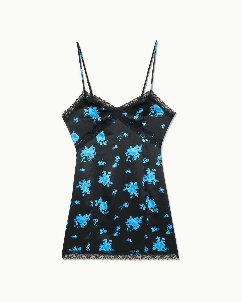 Vestido corto de tirantes Chiara - Ramo de medianoche - Mujer