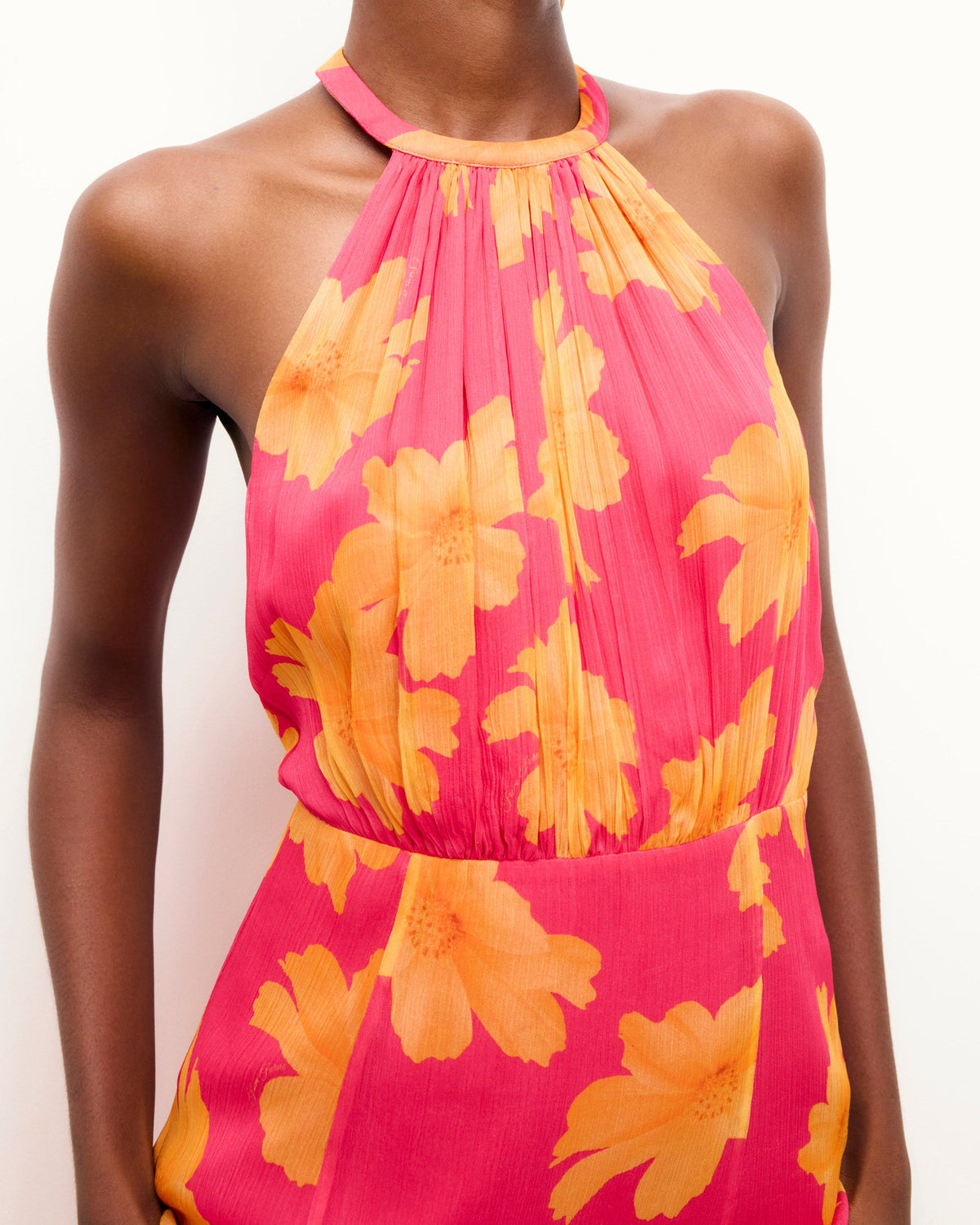 Robe Longue Bretelles Perla - Floating Garden - Femme